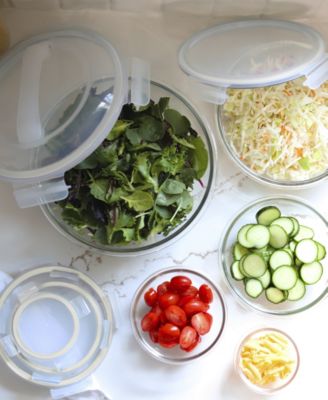 5-Piece Glass Food Storage Bowl Set