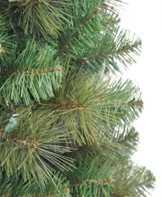 Puleo 6.5' Pre-Lit Wall Half Tree with 150 Underwriters Laboratories Clear Incandescent Lights, 437 Tips