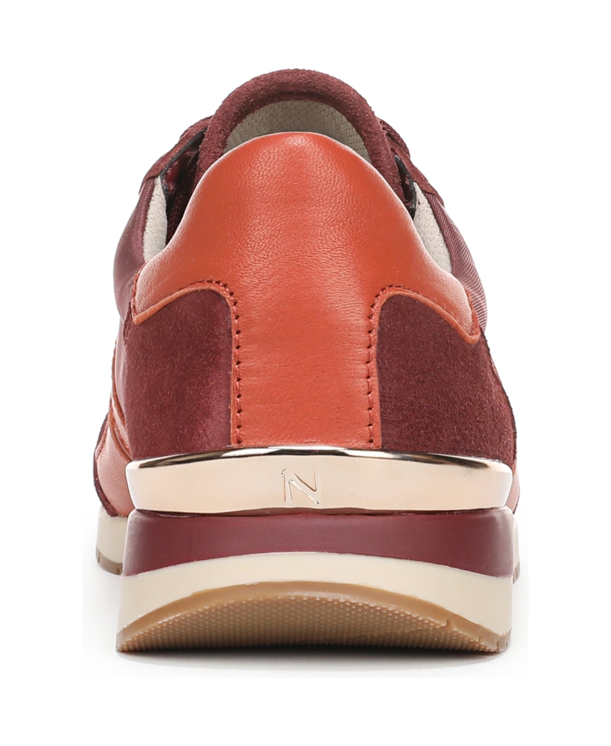 Naturalizer Women's Lorena Closed Round Toe Lace Up Sneakers In Brown