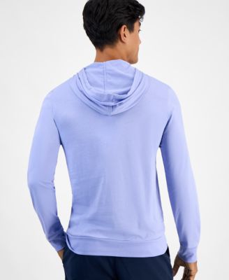 Hoodie Jersey Long Sleeve Tee Shirt with Kangaroo Pocket