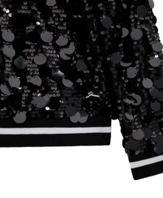 Girls' 7-16 All Over Sequin Top