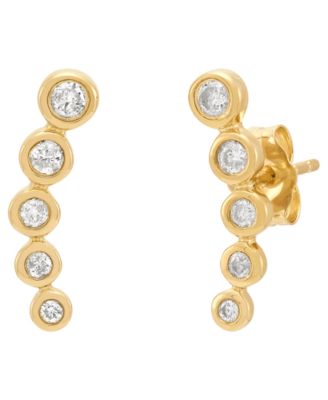 Diamond Earrings (1/4 ct. t.w.) in 14K Yellow Gold
