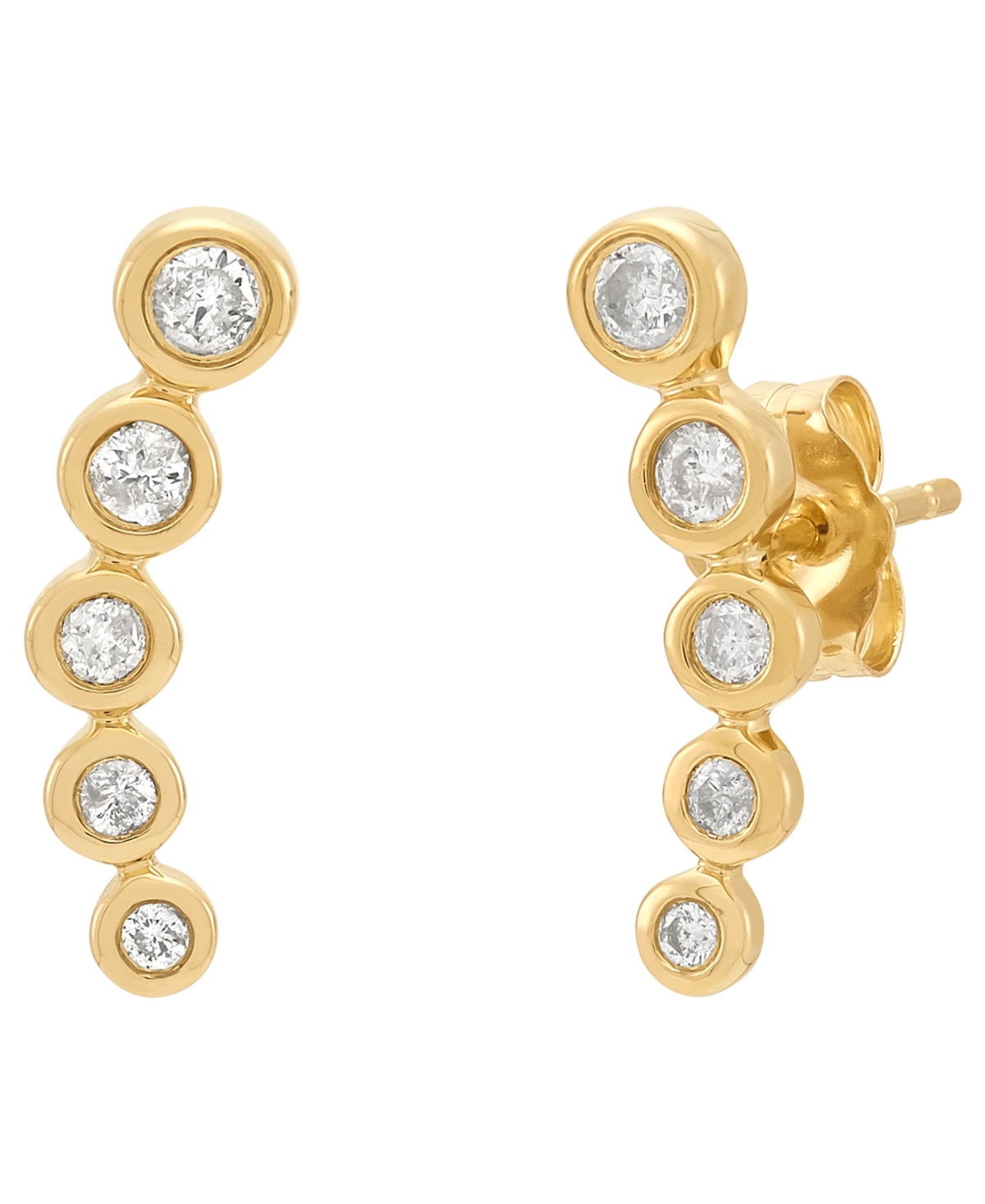 Macy's Diamond Stud Earrings (1/4 ct. t.w.) in 14K Yellow Gold