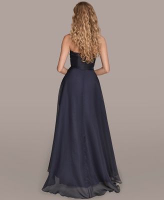 Women's Ruched Strapless Gown