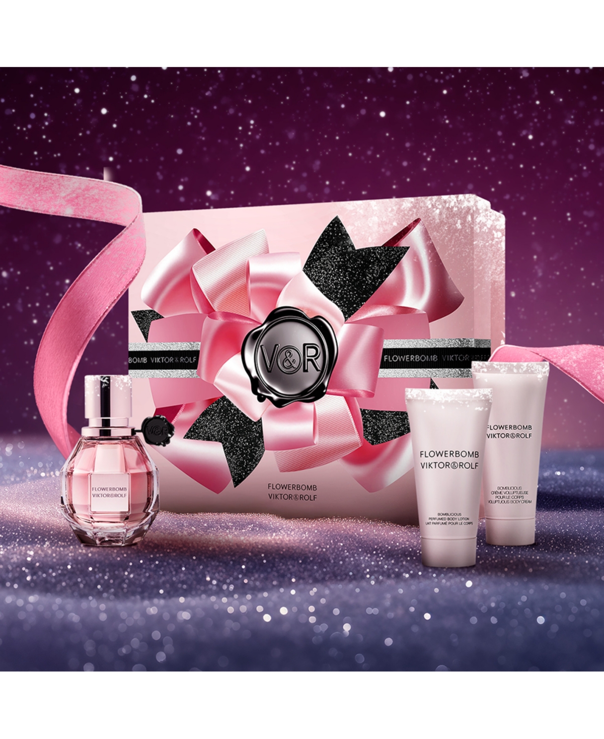 Viktor & Rolf 3-pc. Flowerbomb Eau De Parfum Gift Set In Transparent