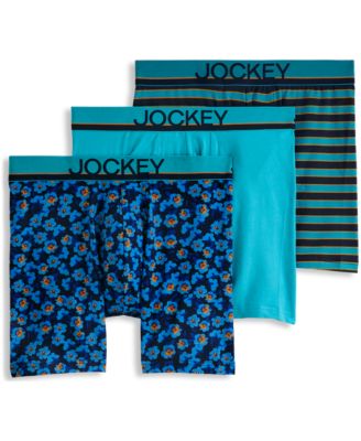 Jockey - Men's 3pk. True Style Logo Boxer Briefs