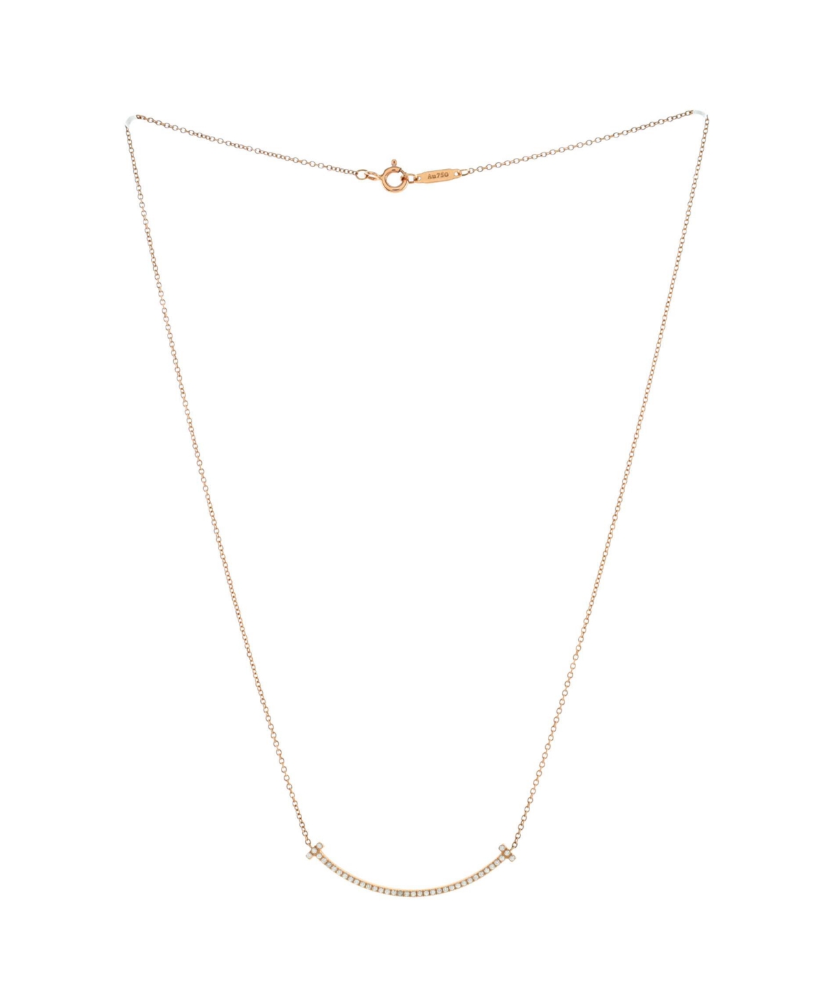 Pre-Owned Tiffany & Co. T Smile Pendant Necklace