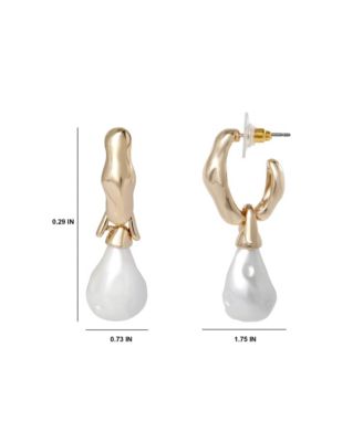 Hoop Post Drop Earring