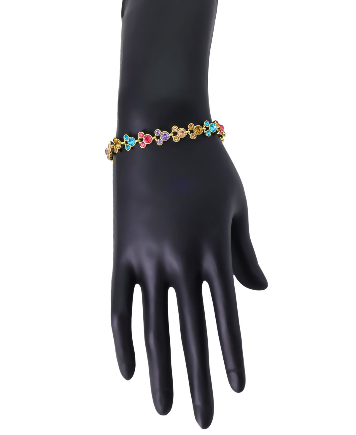 Disney Crystal Mickey Mouse Tennis Bracelet In Multi