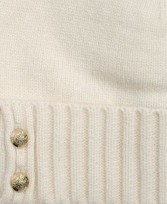 Crest Knit Beanie Hat