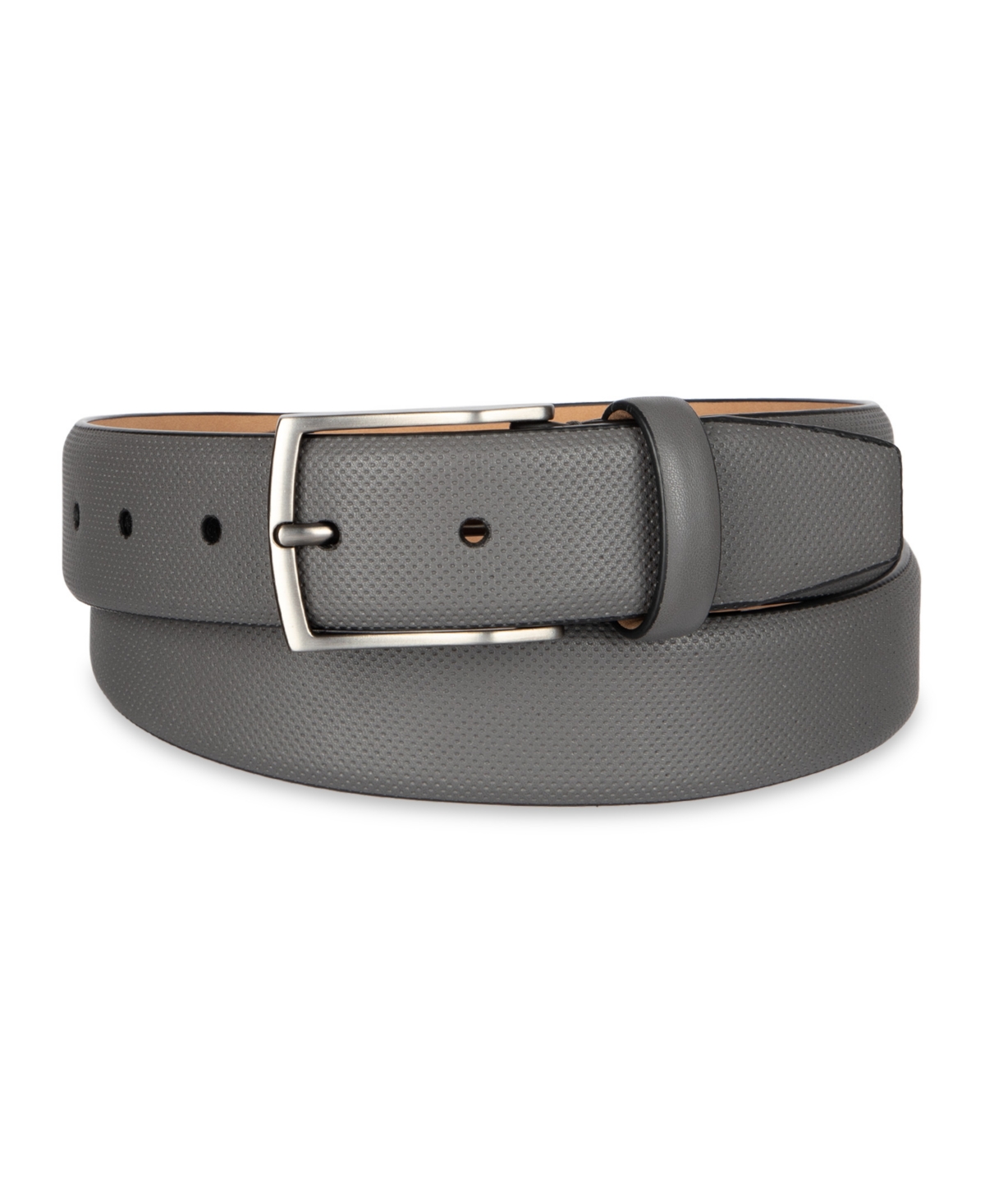Alfani Men's Alfatech Stretch Dress Belt In Gray