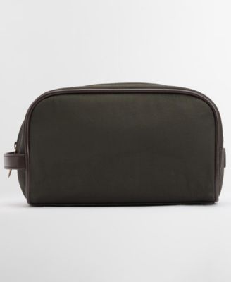 Men's Zippered Wax Wash Bag