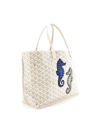 PM Anjou Reversible Tote Embroidered Coated Canvas