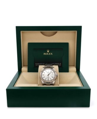 Oyster Perpetual Datejust Automatic Watch in Stainless Steel and White Gold 41mm