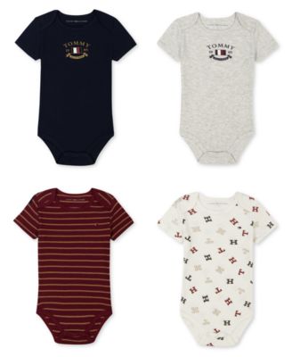 Baby Boys' Short Sleeve Bodysuit, 4-Piece Set
