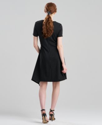 Women's Pinstripe Knit Dress