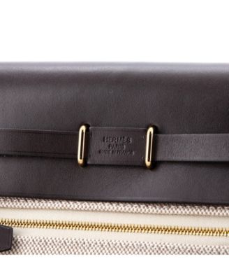 20 Herbag Zip Toile and Leather