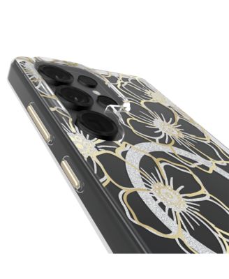 Floral Gems Case with Magnet for Samsung Galaxy S25 Ultra