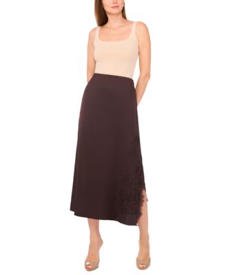 Women's Lace Asymmetric Hem Skirt