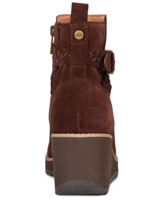 Women's Chace Buckle Strap Wedge Booties