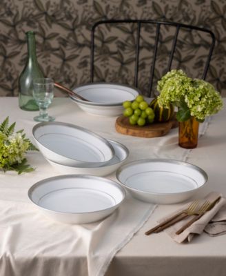 Crestwood Platinum 4-Pc. Coupe Dinner Bowl Set, Service For 4