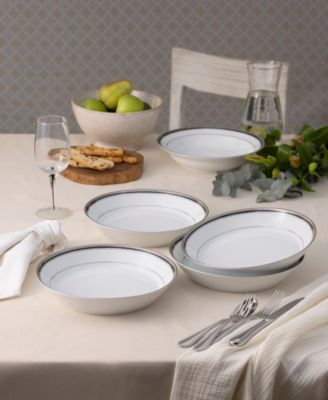 Austin Platinum Set of 4 Coupe Dinner Bowls, 9.75", 43 oz.