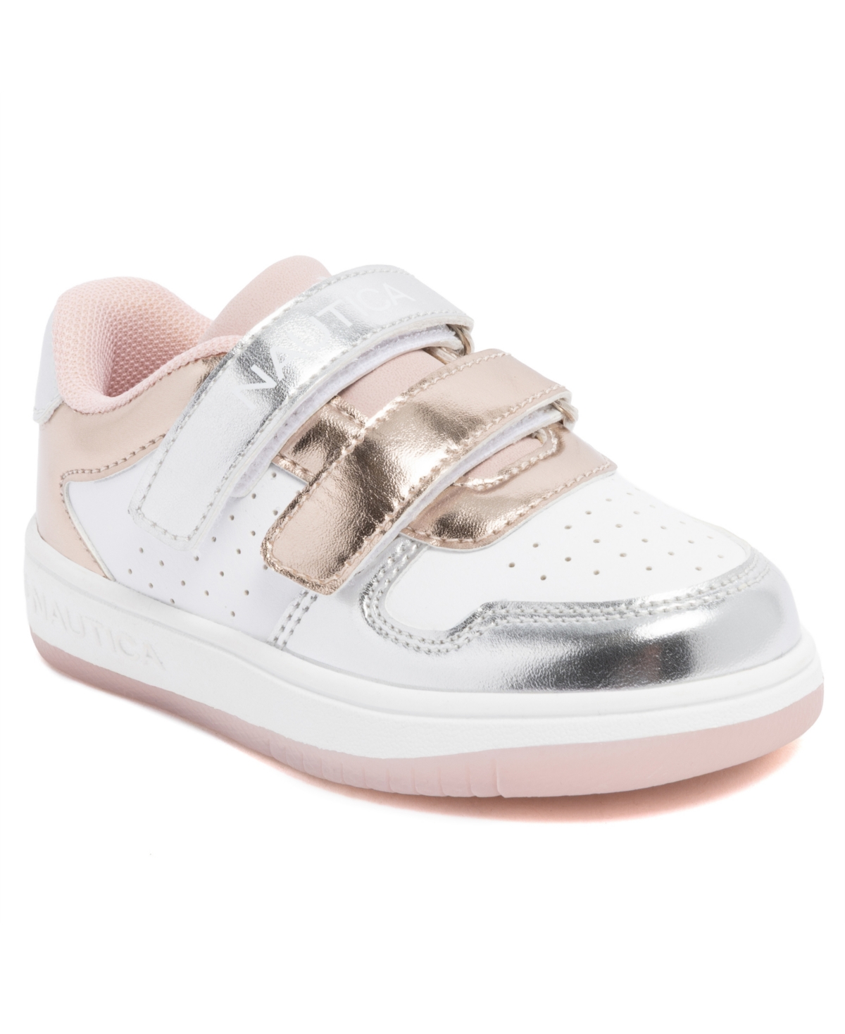 Nautica Kids' Toddler & Little Girls 5t-7 Stafford Casual Hook & Loop Sneakers In Animal Print