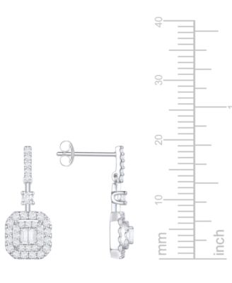 Diamond Earrings (1/2 ct. t.w.) in 10K White Gold