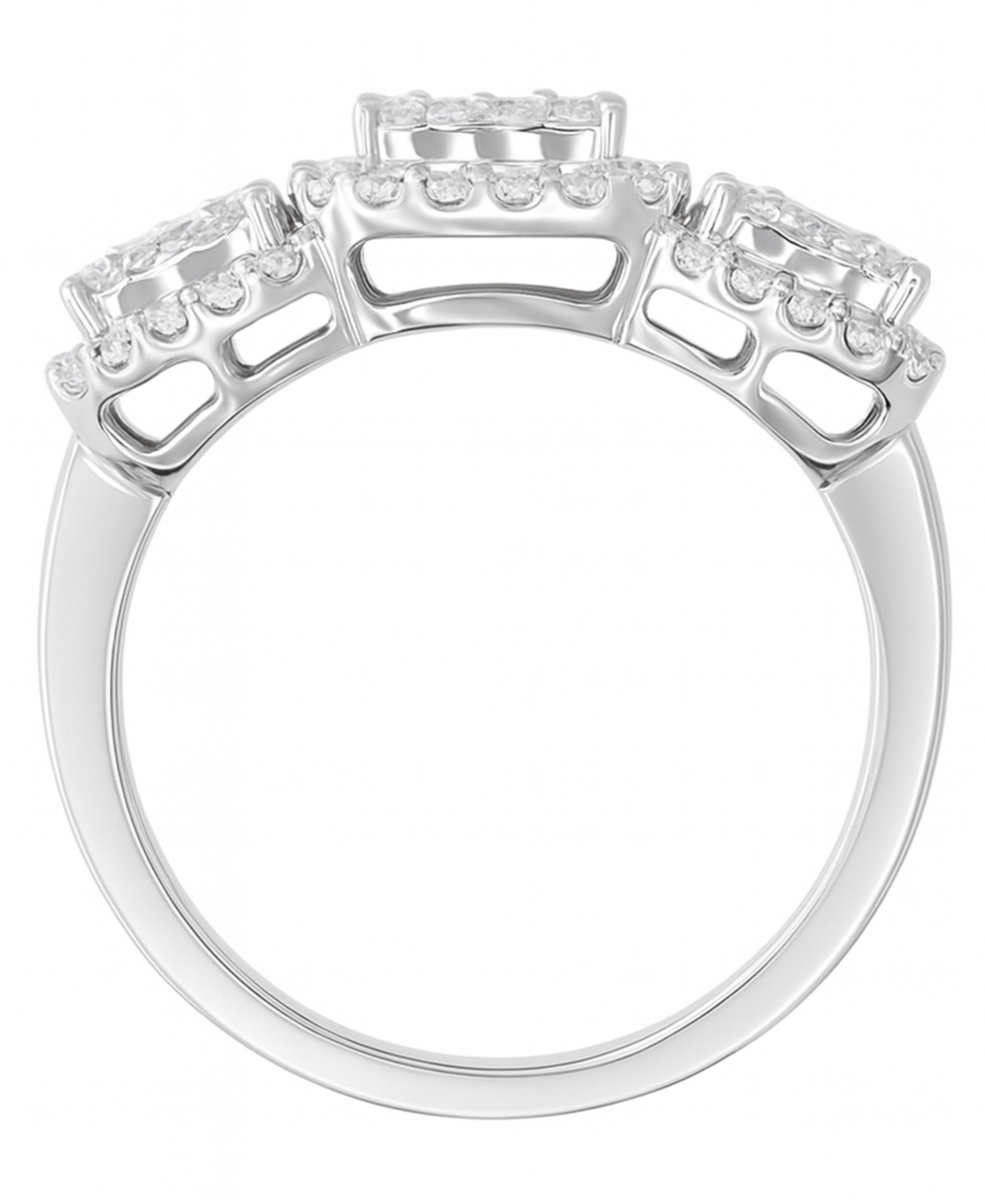 Macy's Diamond Ring (1 Ct. T.w.) In 14k White Gold In Gold