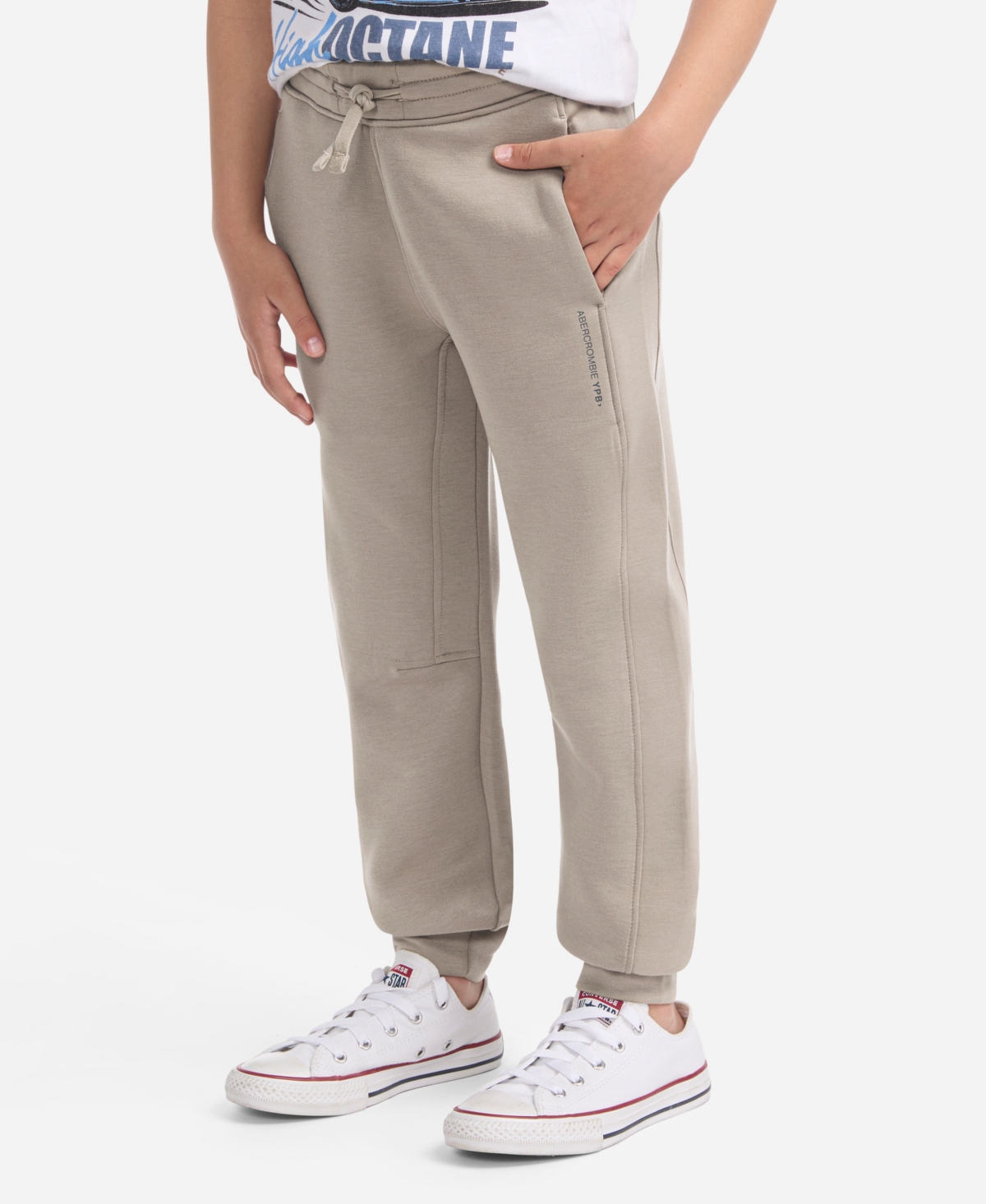Abercrombie Boys 5-18 Elastic Waist Slim Joggers In Brown