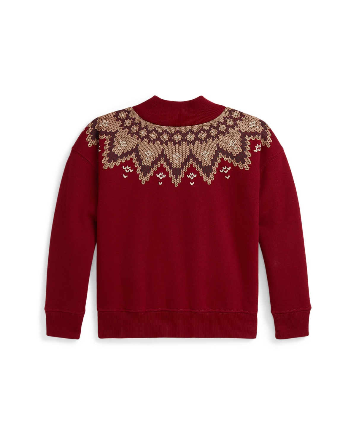 Polo Ralph Lauren Girls 2T-6X Long Sleeves Fair Isle Boxy Sweatshirt