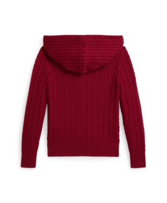 Girls' 2T-6X Full-Zip Sweater