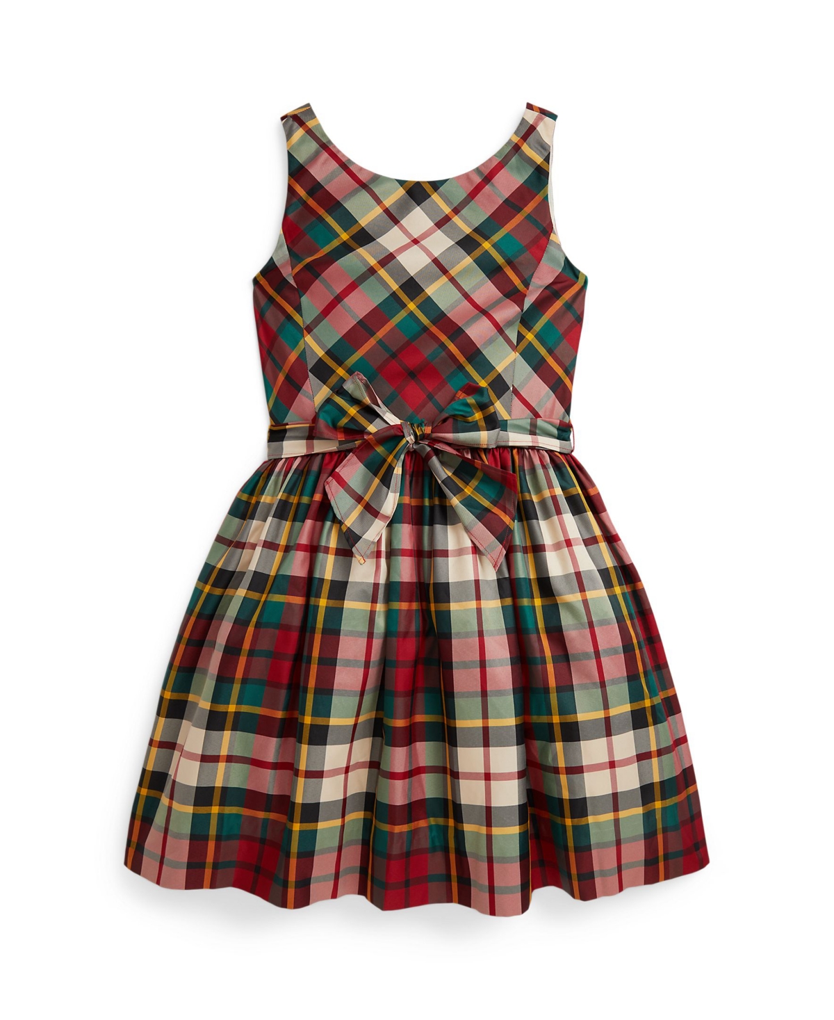 Polo Ralph Lauren Girls 7-16 Sleeveless Plaid Taffeta Dress