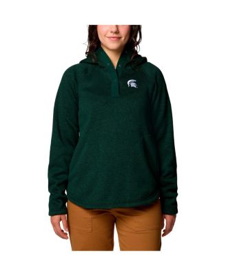 Columbia - Women'sGreen Michigan State Spartans Sweater Weather Fleece Lined Pullover Hoodie