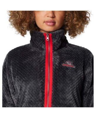 Women's Black Georgia Bulldogs Fireside II Sherpa Full-Zip Jacket