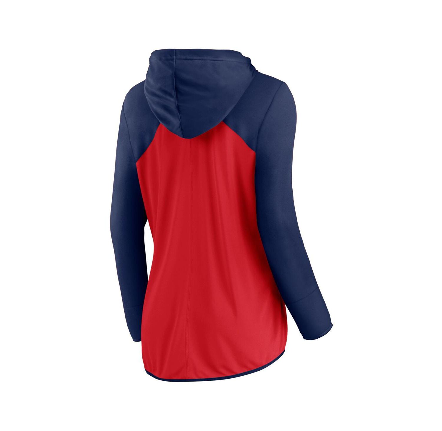 Women's Red/Navy St. Louis Cardinals Script Sleeve Full-Zip Hoodie