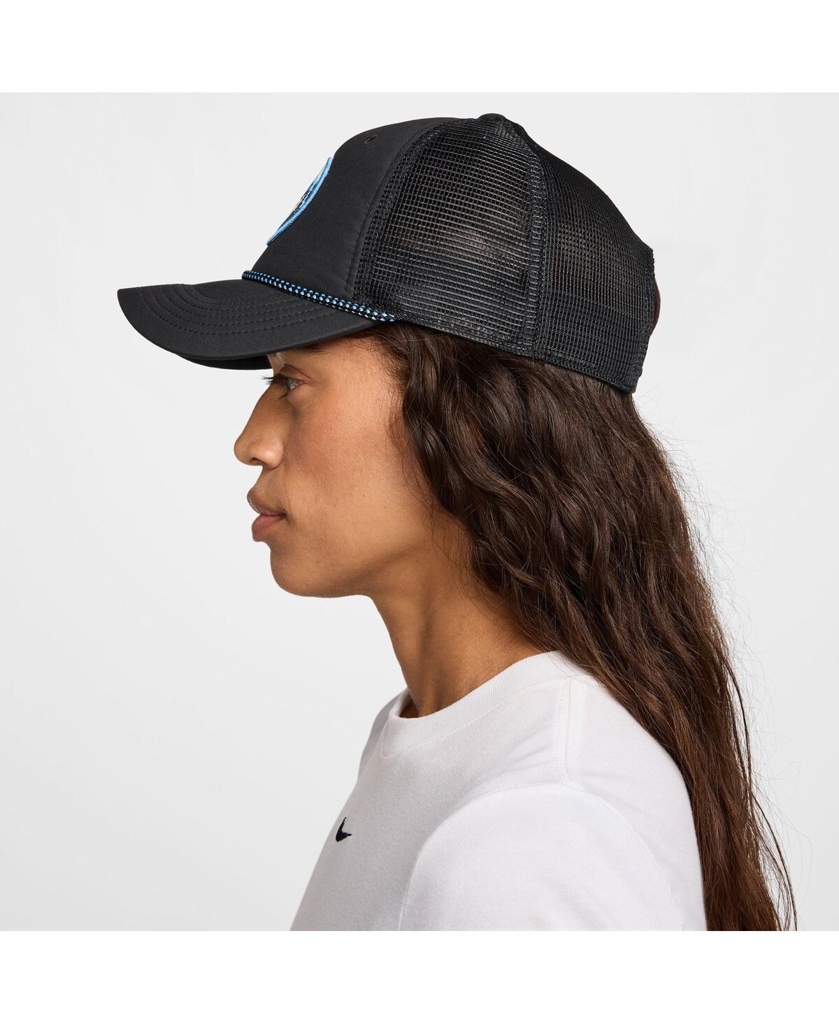 Nike Men's And Women'sblack Rise Trucker Adjustable Hat In Black