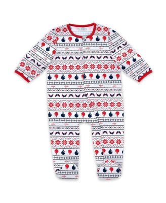 Baby Boys and Girls 2-Piece Washington Capitals Allover Print Full-Zip Sleeper Bib Christmas Set