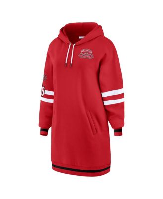 Women's Scarlet San Francisco 49ers Hoodie Dress