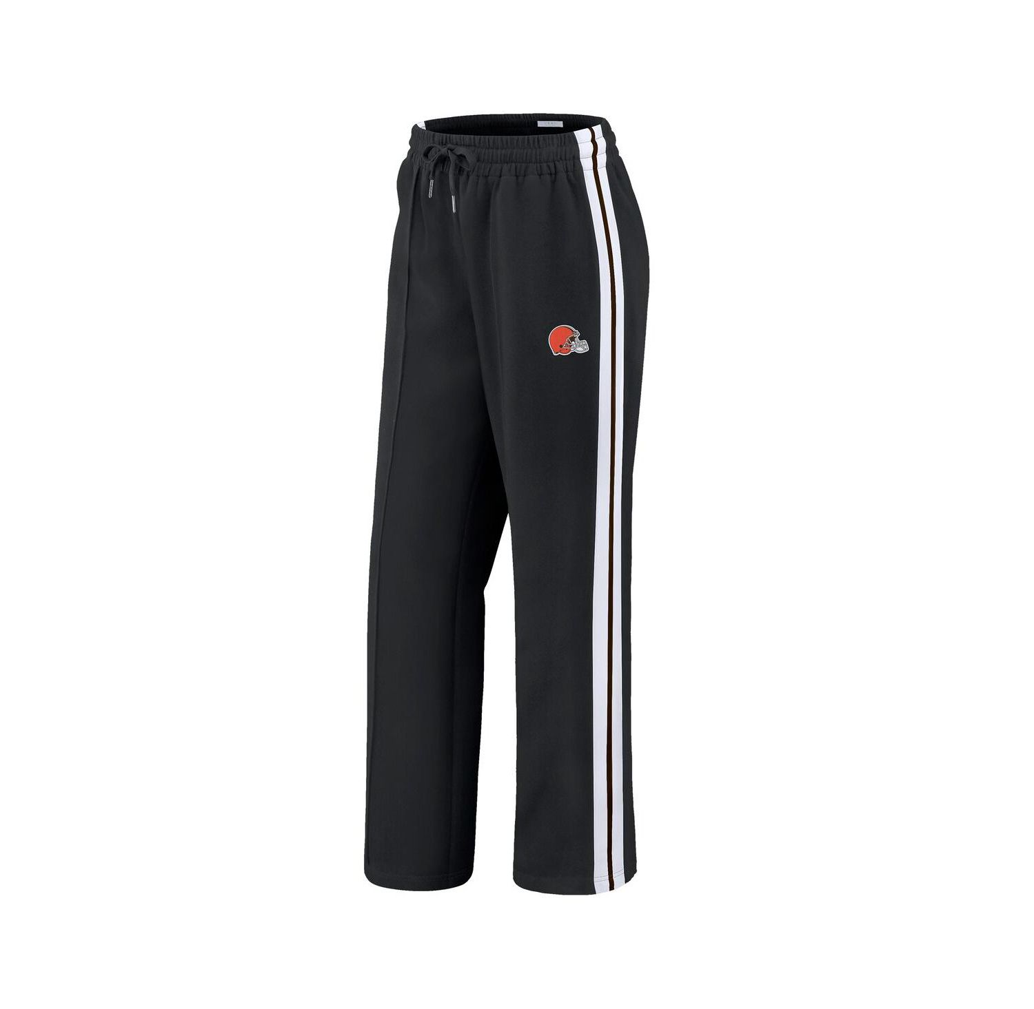 Women's Black Cleveland Browns Color Block Straight Leg Pants