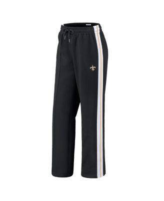 Women's Black New Orleans Saints Color Block Straight Leg Pants