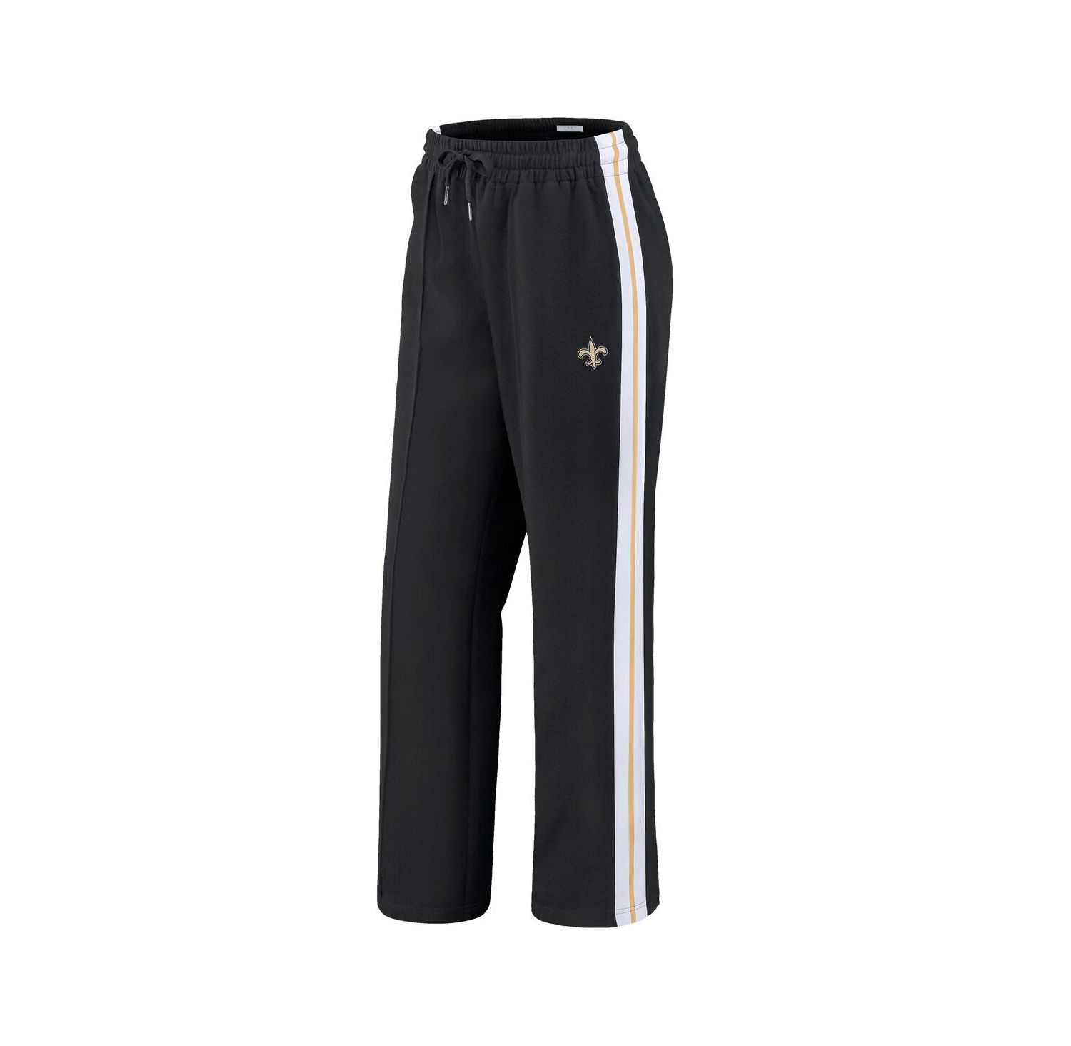 Women's Black New Orleans Saints Color Block Straight Leg Pants