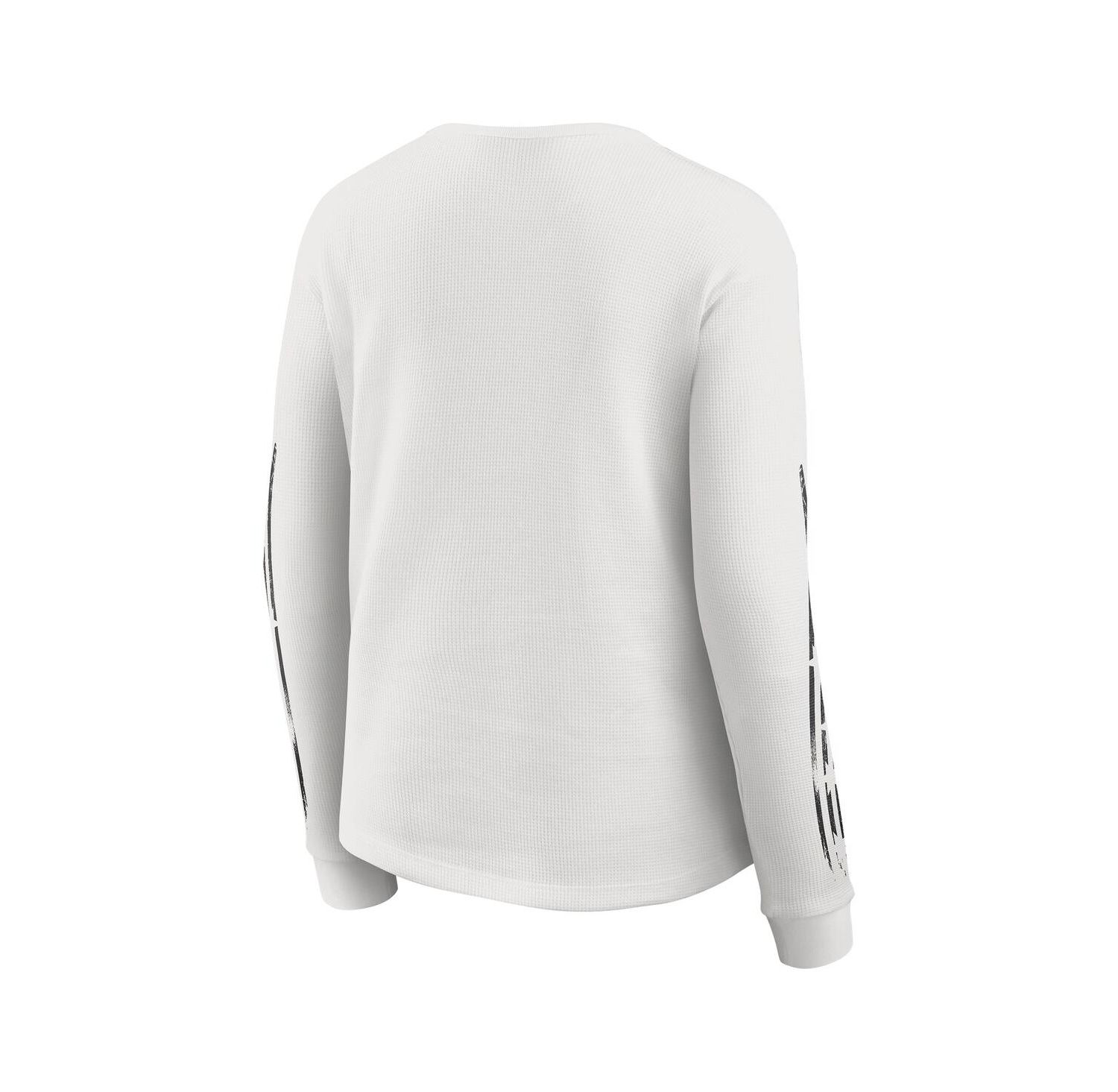 Women's White Las Vegas Raiders Graphic Waffle Long-Sleeve T-Shirt