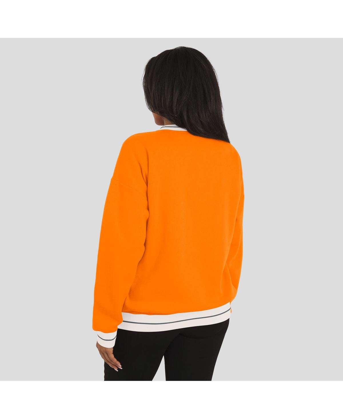 Wear By Erin Andrews Women'stennessee Orange Tennessee Volunteers Seal Sweatshirt In Orange