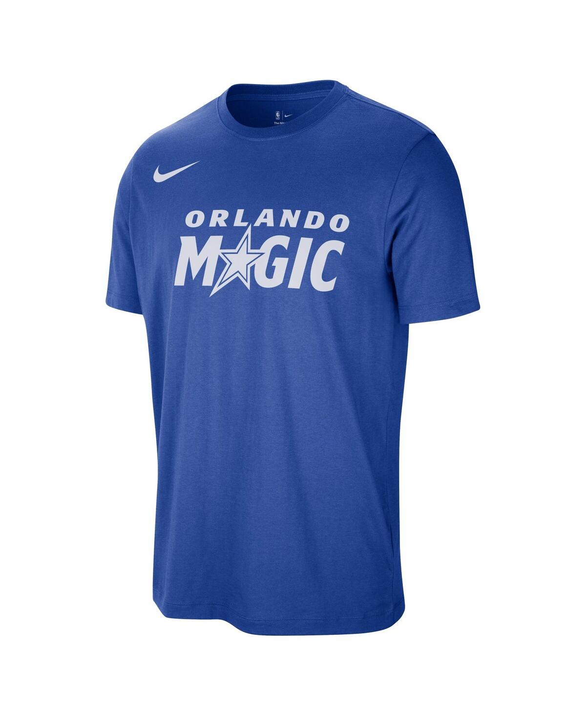 Nike Men's And Women'sblue Orlando Magic Team Wordmark Essential T-shirt In Blue
