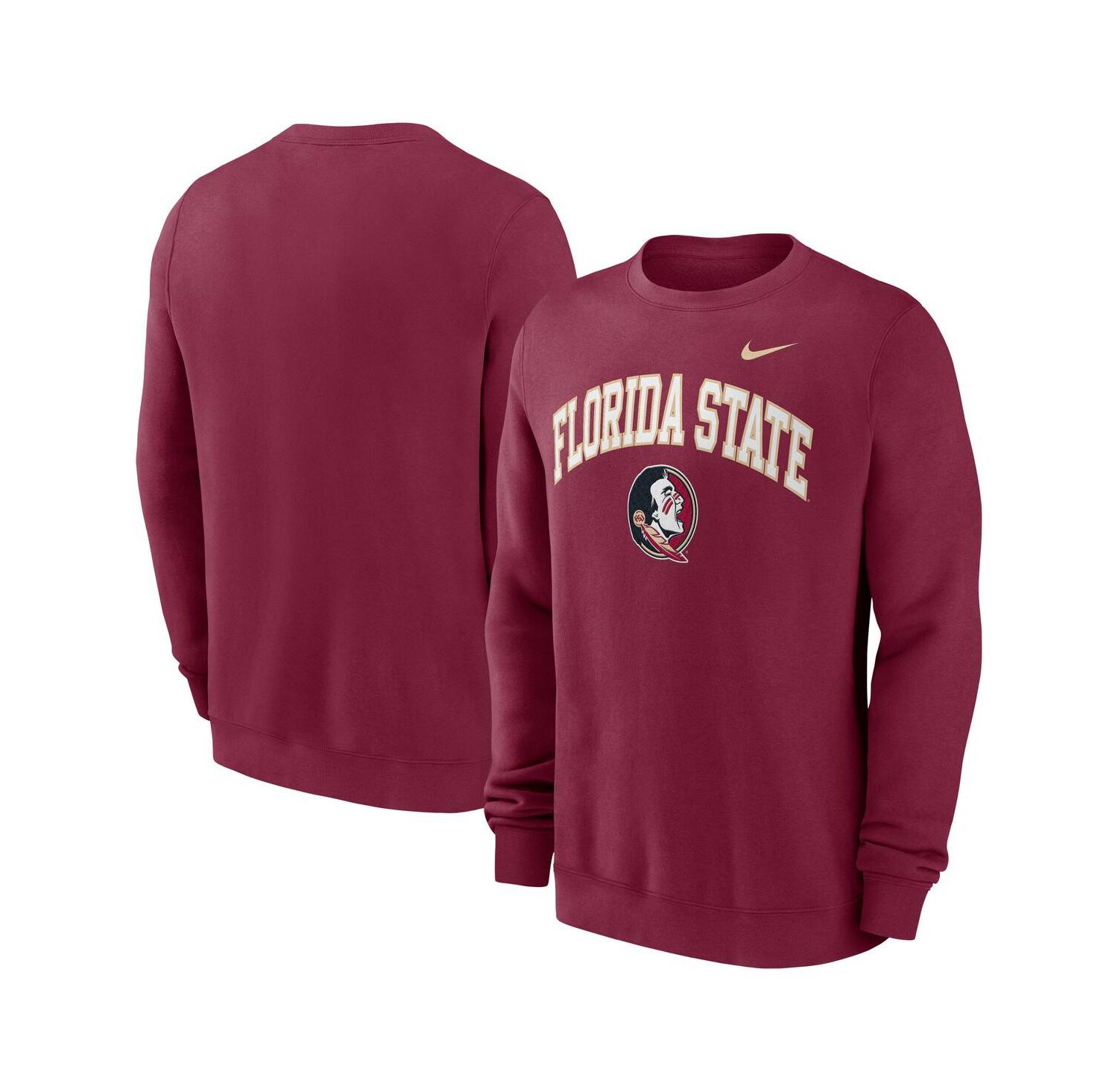 Men's Garnet Florida State Seminoles Arch Pullover Sweatshirt