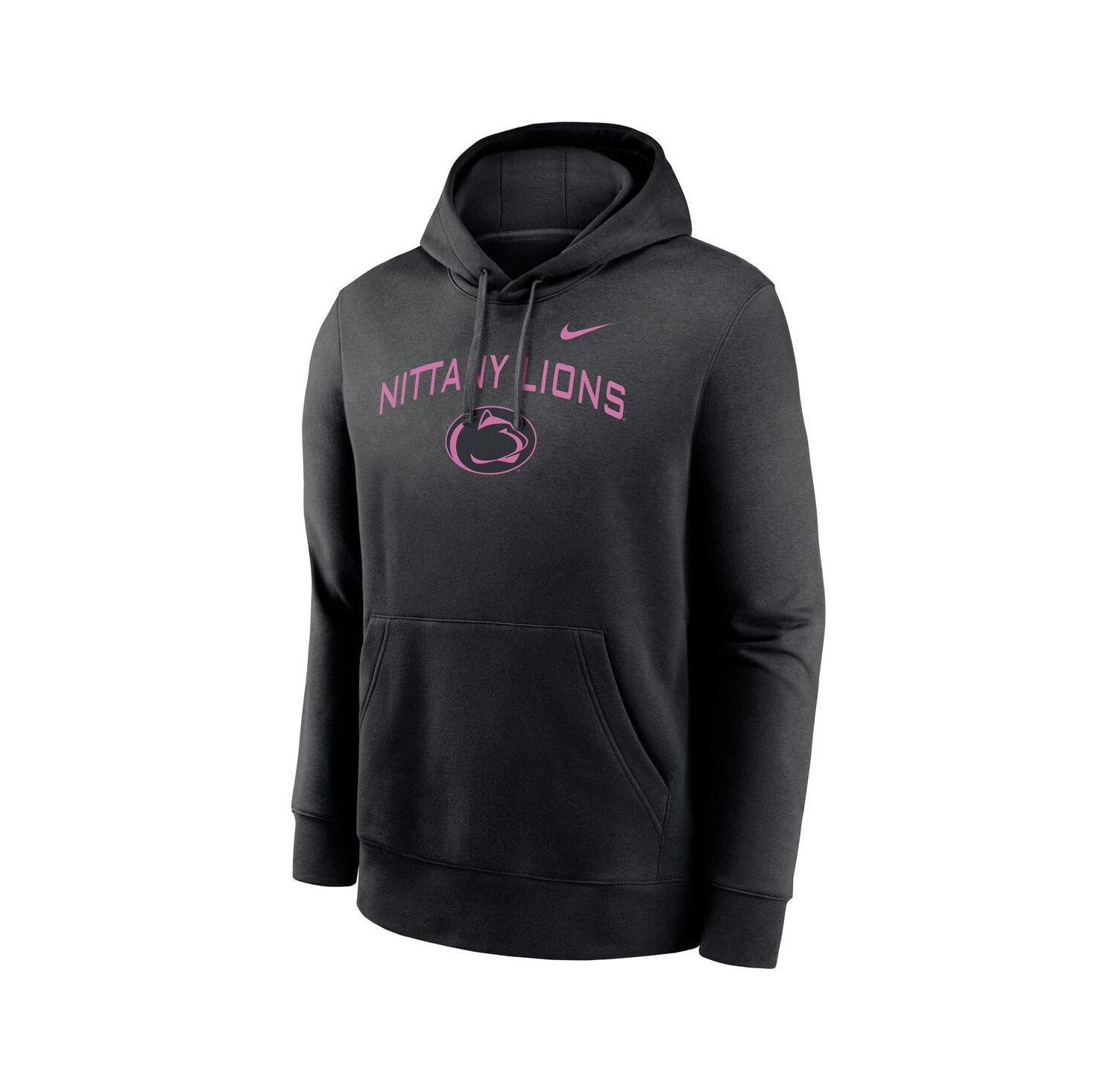 Men's Black Penn State Nittany Lions Throwback Club Fleece Pullover Hoodie