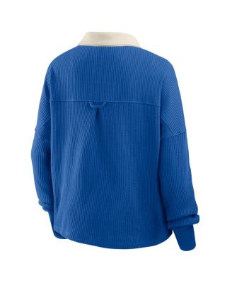 Women's Royal Buffalo Bills Oversized Hometown Premium Thermal Long Sleeve Shirt