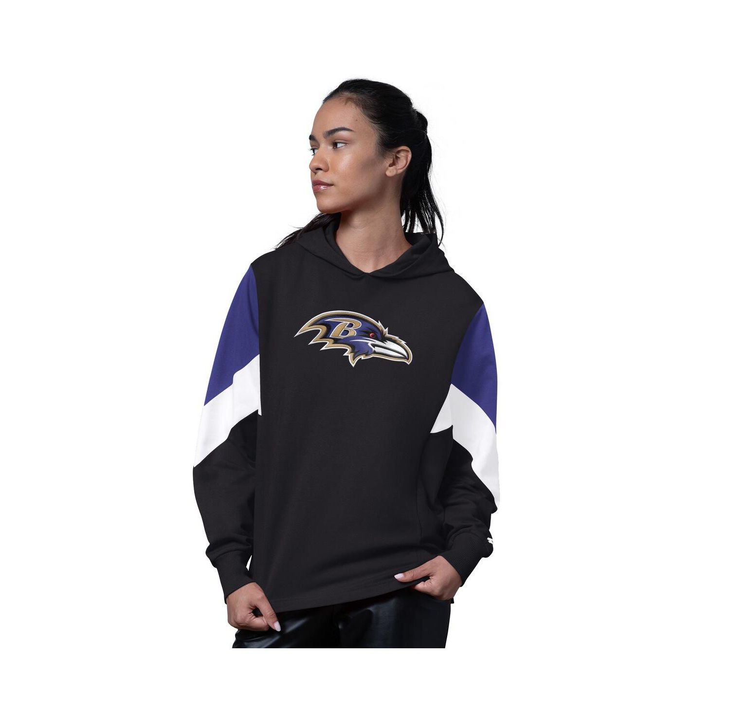Women's Black Baltimore Ravens Scrimmage Hoodie