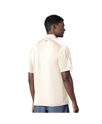 Men's Cream San Francisco 49ers Tournament Polo Shirt